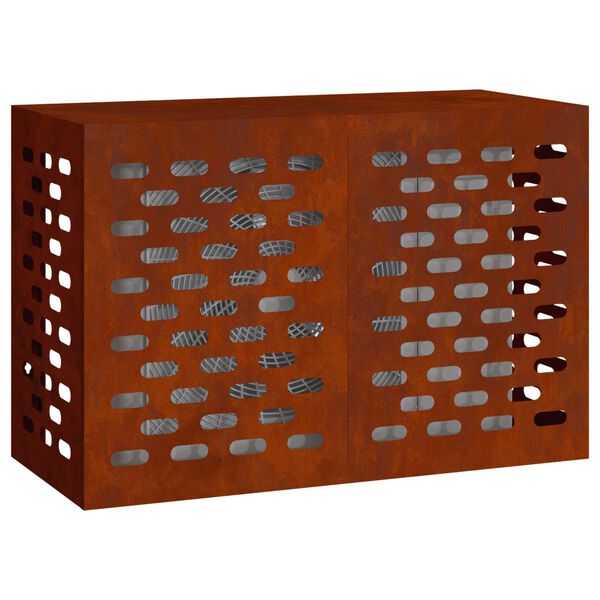 vidaXL Deksel til klimaanlegg Rusten 90 x 40 x 60 cm Cortenst&aring;l