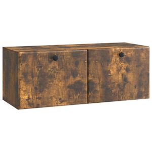 vidaXL Vegghengt TV skap R&oslash;kt Eik 78,5 x 31 x 30 cm Konstruert tre