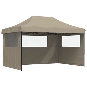 vidaXL Partytelt 292 x 440 x 315 cm Gr&aring;brun Oxford Stoff