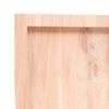 vidaXL Bordplate 160x50x(2-6) cm ubehandlet heltre eik naturlig kant