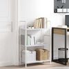 vidaXL Bokhylle 3 lag hvit 60x27,6x90,5 cm konstruert tre