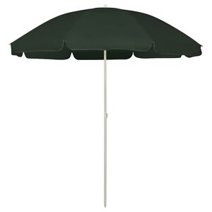 vidaXL Strandparasoll gr&oslash;nn 240 cm