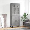 vidaXL Highboard gr&aring; sonoma 69,5x34x180 cm konstruert tre