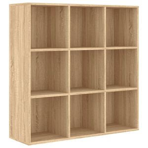 vidaXL Bokhylle sonoma eik 98x29x97,5 cm konstruert tre