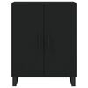 vidaXL Highboard svart 69,5x34x180 cm konstruert tre