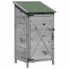 vidaXL Hagehus Gr&aring; 59,5 x 56 x 113,5 cm Konstruert tre