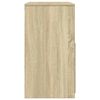 vidaXL Sminkebord med krakk sonoma eik 60x40x113,5 cm