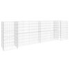 vidaXL Gabion plantekasse H-formet st&aring;ltr&aring;d 260x40x80 cm