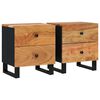 vidaXL Nattbord 2 stk 40x33x46 cm heltre akasie