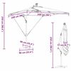 vidaXL Kantilever bananparasol Antrasitt 249 x 249 x 250 cm