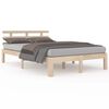 vidaXL Sengeramme heltre 200x200 cm