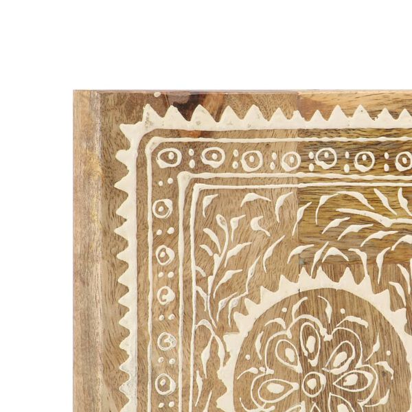 vidaXL H&aring;ndmalt speil 40x55 cm heltre mango