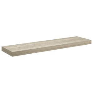 vidaXL Flytende vegghylle eik 90x23,5x3,8 cm MDF