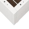 vidaXL Plantekasse hvit 60x60x72 cm heltre furu