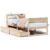 vidaXL Sengeramme uten madrass 90x200 cm heltre furu