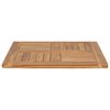 vidaXL Bordplate heltre teak 60x60x2,5 cm