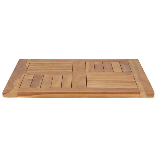 vidaXL Bordplate heltre teak 60x60x2,5 cm