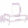 vidaXL Kaffebord Gamle tre 91 x 55 x 32 cm Konstruert tre