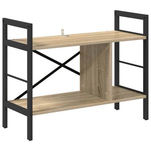 vidaXL Bokhylle 3 niv&aring;er 75 x 30 x 58,5 cm Konstruert tre Sonoma eik