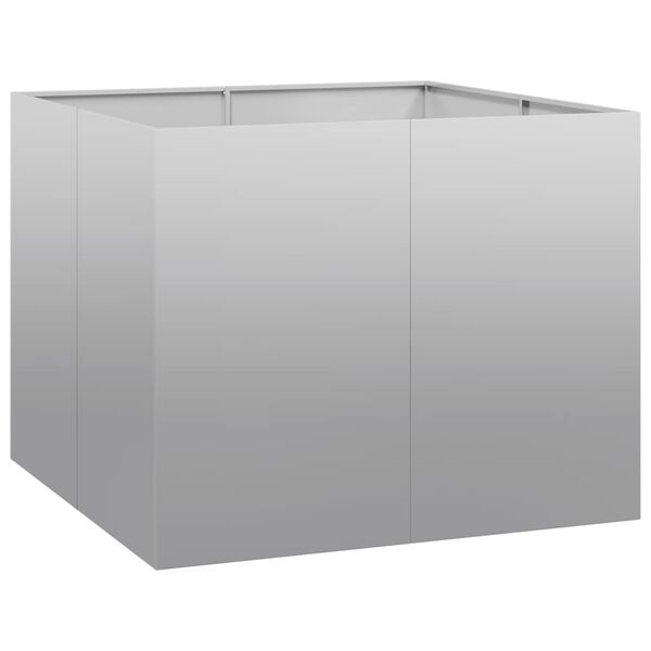 vidaXL Plantekasse 100x100x80 cm galvanisert st&aring;l