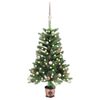 vidaXL Forh&aring;ndsbelyst kunstig juletre med kulesett 65 cm gr&oslash;nn