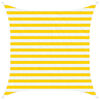 vidaXL Solskygge seil Gul og hvit 2 x 2 m 100% polyester Oxford