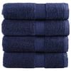 vidaXL Premium vaskeh&aring;ndkl&aelig;r SOLUND 4 stk marinebl&aring; 30x30cm 600gsm