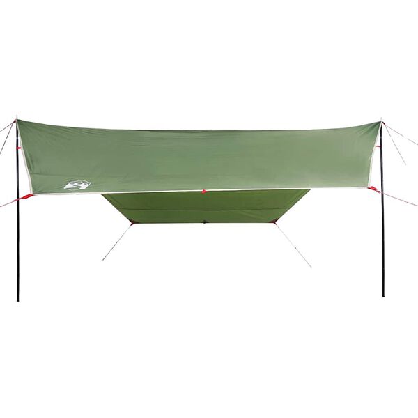vidaXL Campingpresenning gr&oslash;nn 430x380x210 cm vanntett