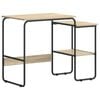 vidaXL Skrivebord med lagring Sonoma eik 100 x 50 x 75 cm