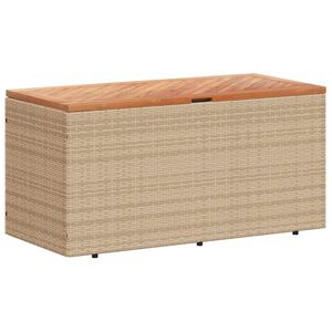 vidaXL Putekasse beige 110x50x54 cm polyrotting akasie