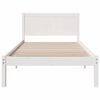 vidaXL Sengestamme Hvit 75 x 190 cm Massivt furutre