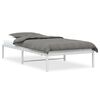 vidaXL Sengeramme i metall hvit 100x190 cm