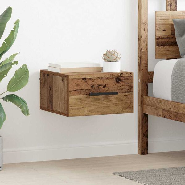 vidaXL Nattbordskap Gammelt tre 35 x 35 x 20 cm Konstruert tre