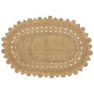 vidaXL Teppe Brun 152 x 245 cm Jute