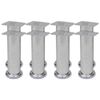 vidaXL Runde sofaben 8 stk krom 180 mm