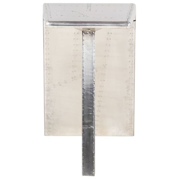 vidaXL Aviator skrivebord sølv 112x50x76 cm metall