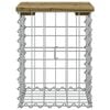 vidaXL Hagebenk gabiondesign 33x31x42 cm impregnert furu