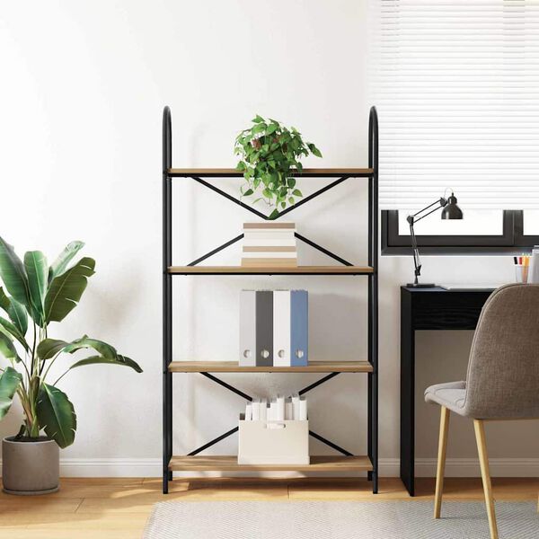 vidaXL Bokhylle Artisan Eik 80 x 30 x 146 cm Konstruert tre