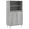 vidaXL Highboard gr&aring; sonoma 60x36x110 cm konstruert tre
