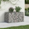 vidaXL Gabion hevet seng s&oslash;lv 100 x 60 x 55 cm Galvanisert St&aring;l