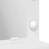 vidaXL Sminkebord med speillys Hvit 75,5 x 41 x 135 cm Konstruert tre