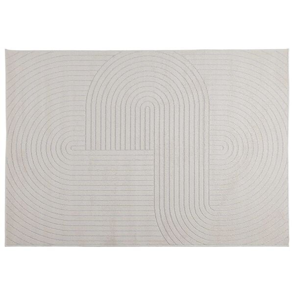 vidaXL Omr&aring;detepper Rektangul&aelig;r Krem 170 x 120 cm