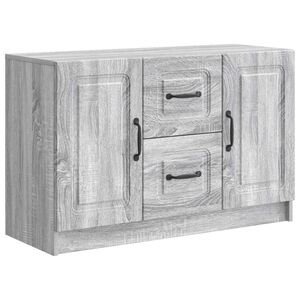 vidaXL Serviesskap Gr&aring; sonoma 89 x 34,5 x 57 cm Konstruert tre