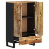 vidaXL Highboard med skuff 60x33x100 cm heltre mango og jern