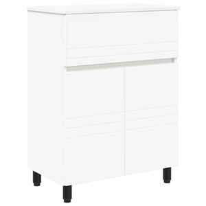vidaXL Bad Sminkebord Hvit 60 x 35 x 80 cm Konstruert tre