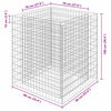 vidaXL Gabion høybed galvanisert stål 90x90x100 cm