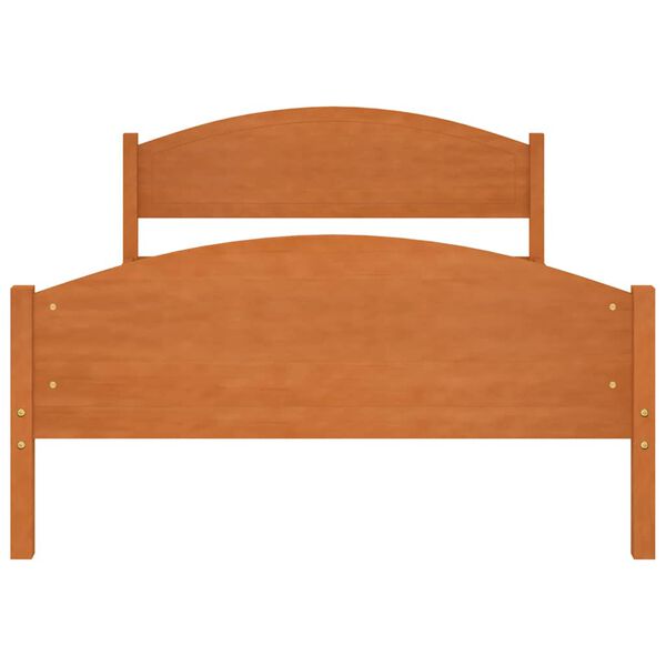 vidaXL Sengeramme honningbrun heltre furu 120x200 cm