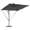 vidaXL Kantilever bananparasol Antrasitt 249 x 249 x 250 cm