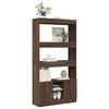 vidaXL Highboard brun eik 92x33x180 cm konstruert tre