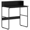 vidaXL Skrivebord med lagring Svart eik 80 x 50 x 91 cm